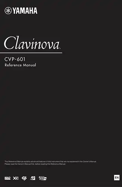 yamaha雅马哈CVP-601 Reference Manual